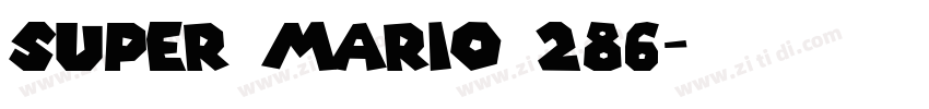 Super Mario 286字体转换
